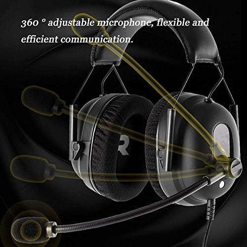 Fone de ouvido para jogos de jogos exagerados com o microfone 7.1 Design Surround Gaming Fones de ouvido para PC