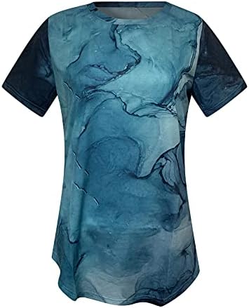 Crewneck Summer Tops for Women 2022 Camisas sexy soltas para mulheres Casuais Camas de camisetas femininas