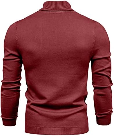 Suéteres outono e inverno espessados ​​suéter quente colarinho médio masculino masculino masculino masculino superdimensionado