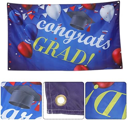 Decorações de escritório de abaodam 5 Pacote decoração de graduação Parabéns Decorações de graduação Booth Cenários de cenários
