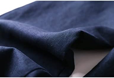 Gihuo Feminino Cantura elástica Pontas sólidas calças cônicas com bolsos