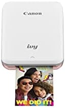 Canon Ivy Mini Photo Printer for Smartphones & Zink ™ Sticky Back Photo Paper Pack & Zink Photo Pack Pack, 50 folhas