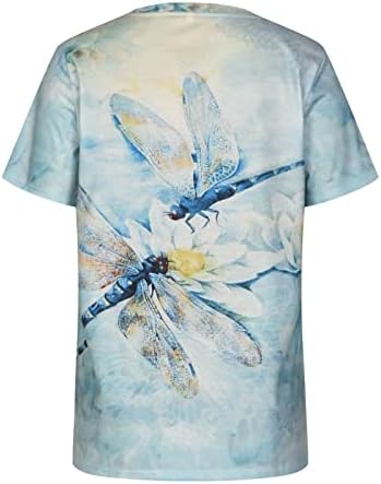 Garotas adolescentes Top Butterfly Floral Graphic Relaxed Fit Top Camise