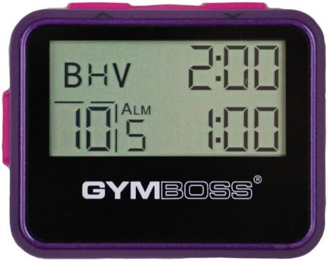 Timer de intervalo Gymboss e Stopwatch - Violet/Rosa Metallic Gloss