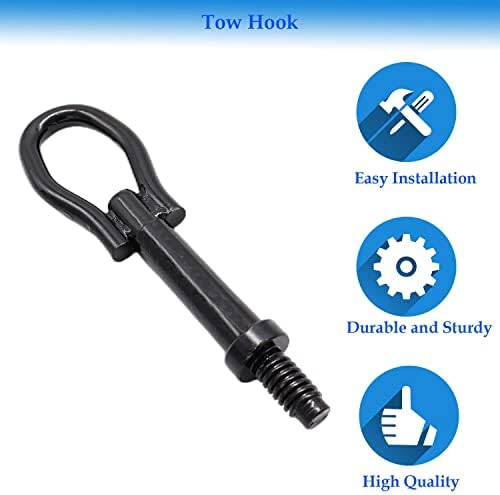 Tow Hook Recuperação Gancho 6M2Z-17A954-A para 2013-2021 Ford Escape, -2017 Ford Focus, 2013-2020 Ford Fusion, 2015-2019 Ford Mustang, 2015 Ford Edge, 2017 Ford GT, 2015-2017 Lincoln Mkc, 2015 2017, 2017 2014 Lincoln Mkz