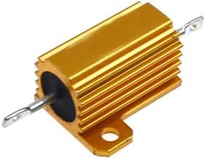 Reland Sun 2pcs 10W Power Metal Case Metal Case Wirewound Resistor 0,1 ~ 10k 0,5 1 2 3 5 6 8 10 20 100 150 200 300 500 1k