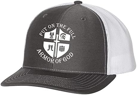 Christian colocou a armadura completa de Deus Cavaleiro Escudo massham Mesh Backer Trucker Hat
