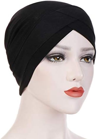 Chapeiro do cabelo feminino Wrap Hat Women Mulheres Muslim Turbow Hatbow lantejas de cabeceira de cabeceira capa