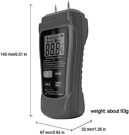 SLATIOM MT-18 0-99,9% dois pinos Digital Woodleture medidor