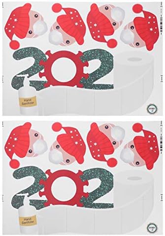 2pcs adesivos de natal adesivos requintados adesivos de armário decalques decals para festa de celebração