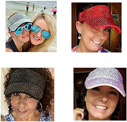 Bling strassle chapéu de praia liso esporte sol chapéu de viseira para homens homens ao ar livre Capinho de verão ajustável para