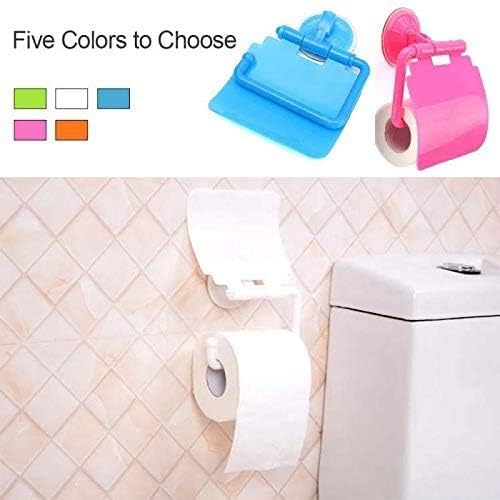 Zheinj papel higiênico banheiro plástico papel higiênico portador de banheiro de banheiro de cozinha montada na parede Acessórios