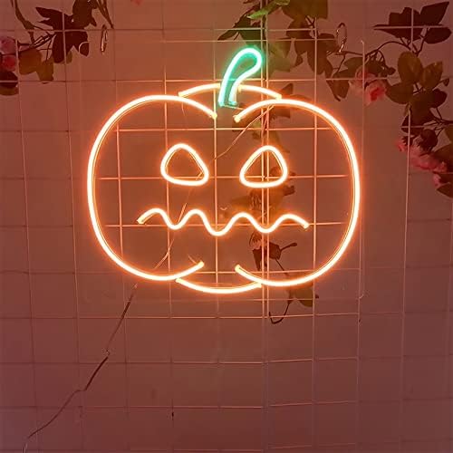 Myaou Halloween Pumpkin Sign de néon personalizado LEV