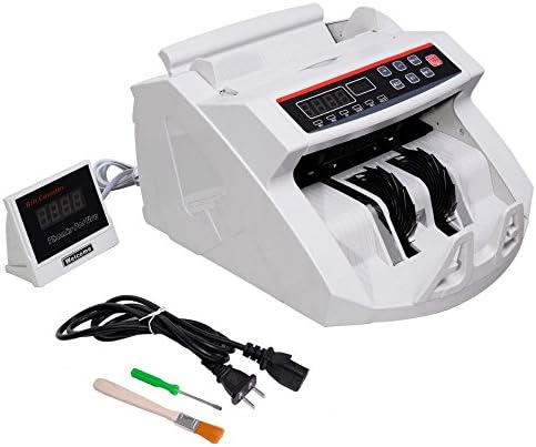 Preeyawadee Novo LCD Display Money Bill Counting Máquina de contagem do detector de falsificação UV & MG Cash Bank