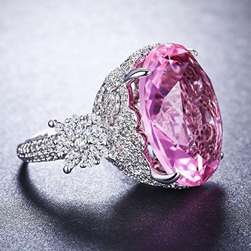 Paweena feminina 925 prateada redonda corta rosa tops safira jóias de casamento exclusivas
