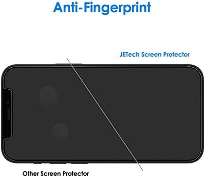 Protetor de tela JETECH compatível com o iPhone 12/12 Pro 6,1 polegadas de filme de vidro temperado com ferramenta de fácil instalação, 2-pacote