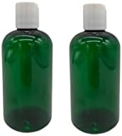 Fazendas naturais 8 oz Green Boston BPA Garrafas grátis - 2 pacote de contêineres vazios recarregáveis ​​- óleos essenciais - aromaterapia