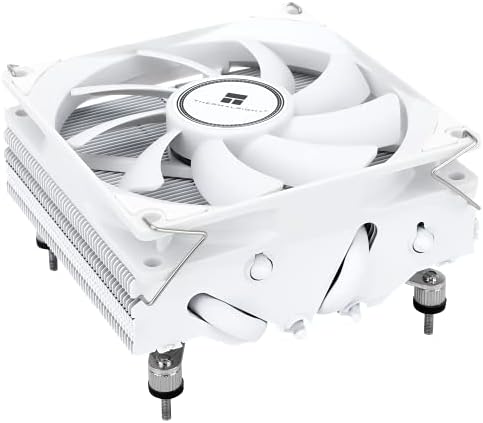 Thermalright AXP90-X47 Branco ProfileS de baixo perfil CPU Resfrior com ventilador PWM de 90 mm TL-9015W, 4 tubos de calor, altura