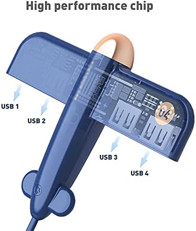Mbbjm splitter USB para quatro hub de ancoragem ， USB 2.0 Expander 4 portas hub de extensão multifuncional