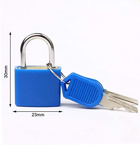 Pengxiaomei 4pcs trava da mala, 4 cores mini cadeado com teclas pequenas travas para bolsa de mochila escolar Backpage Padlock para academia escolar 1,2 × 0,9 polegada