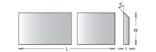 Ferramenta Amana - PSC -160 Carboneto sólido 12 comprimento x 3/4 de altura x 1/8 de largura x 45 graus ângulo de corte