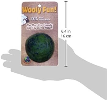 One Pet Planet 86006 2,75 polegadas Wooly Fun Ball Dog Toy