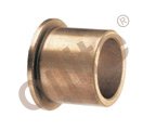 Genuine Oilite® Sinted Bronze Métrica Métrica de Flaged Rolamentos de 20 mm. ID x 24 mm. Od x 25 mm. Comprimento x 28 mm. Diâmetro