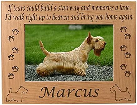 Scottish Terrier se lágrimas Poema Dog Memorial, memorial de cães, foto de cachorro, imagem de cachorro, presente de mãe, presente