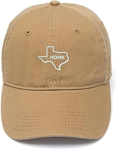 LypreRrazy Men's Baseball Cap Texas é um chapéu de bordado em casa Caps de beisebol casuais bordados com algodão
