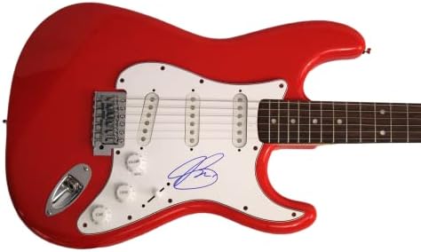 Joe Bonamassa assinou autógrafo em tamanho real carro de corrida vermelho stratocaster guitarra elétrica com James Spence JSA Autenticação