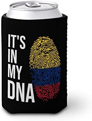 Está na minha bandeira colombiana de DNA mangas de xícara reutilizáveis ​​de copo de café gelado com padrão fofo para bebidas