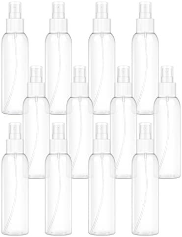 Garrafas de spray de plástico de 4 oz de 4 oz de névoa fina 12 pacote de pacote de pacote de deslocamento de deslocamento de