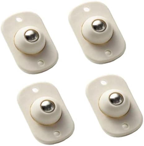 4pcs Caixas de armazenamento de polia adesiva 4pcs lixo podem fazer rodas de móveis auto-adesivas bola de aço inoxidável