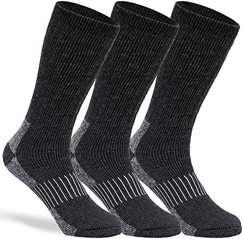 Meias de lã Merino meias casuais quentes para meias de bota aconchegantes para homens para homens e mulheres