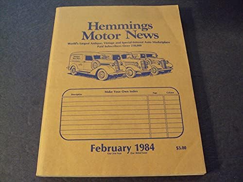 Hemmings Motor News Fev 1984 Auto Marketplace