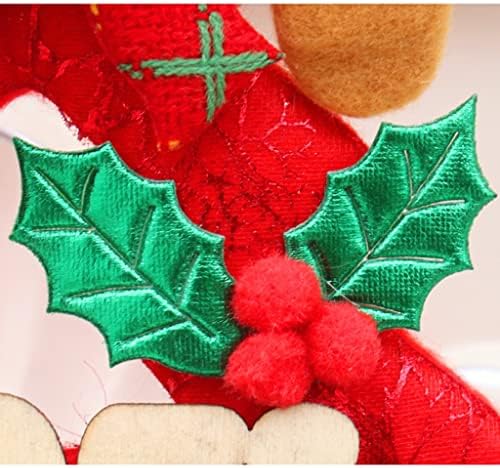 Christmas Jingle Bells Decoração Ornamento do pingente de árvore de Natal com boneca de sinos, enfeites de decoração de
