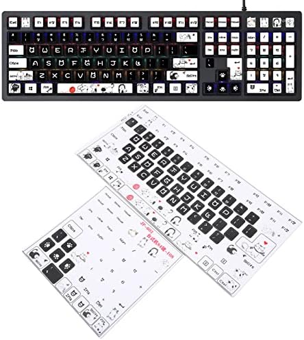 Hilitand Universal Desktop Computer Teclate Sticker para 84 a 108 teclado de teclas, JP-603 PVC Gosped Diy Mechanical Keyboard