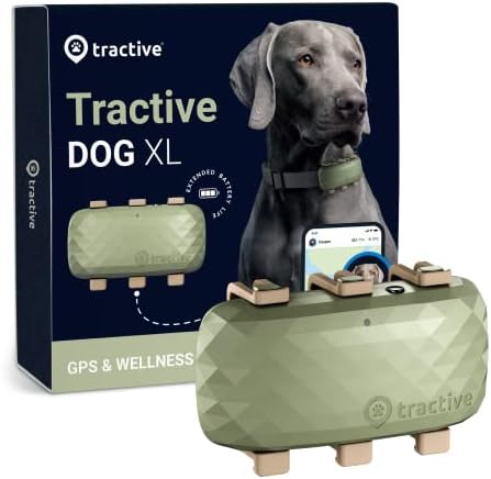 Rastreador GPS XL Traativo para cães - impermeável, localização GPS e rastreador de atividades de animais inteligentes, alcance