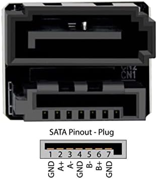 XIWAI SATA 7pin fêmea a 7pin Male 360 ​​graus Adaptador único Porta para desktops ssd hdd placa -mãe placa -mãe