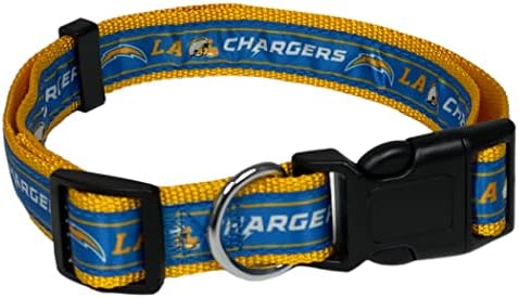 NFL Pet Collar Los Angeles Chargers Collar, grande colarinho de time de futebol para cães e gatos. Um colarinho de gato