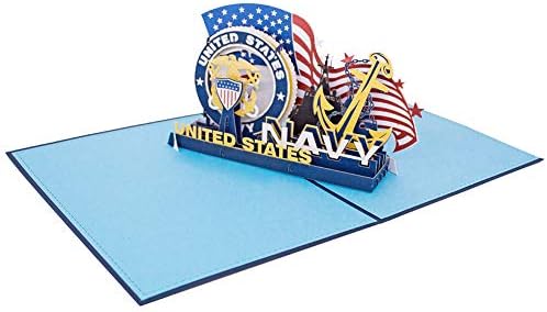 Cartão de felicitações pop -up em 3D - Soldados da Marinha dos EUA