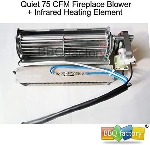 Substituto de fábrica de churrasco Fan Blower + elemento de aquecimento para lareira elétrica de onda de calor