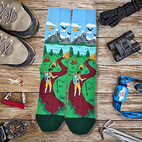 Presente engraçado de meias para homens, prefiro fazer uma caminhada de golfe para camping de camping para jogos para jogos novatos