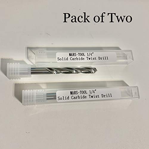 2/pacote bit de broca de carboneto sólido para aço endurecido Ness HRA 91.3 padrão aeroespacial K20 Tungstênio Carboneto Jobber