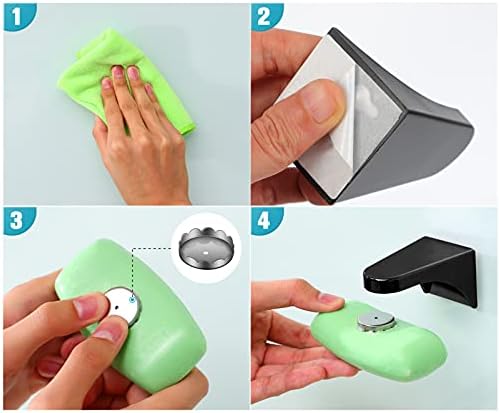 Lifome Magnetic Soop Solder Auto-adesivo Sopa para chuveiro Sabão de banheiro de banheiro de parede de parede de parede