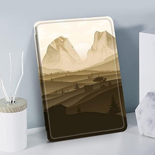 Kindle Paperwhite 1 2 3 Capa de caixa, protetor Premium PU Stand Stand Caso Aluguel/Sono, Fedida Forest Mountain, Paperwhite1-2-3 DP75SDI