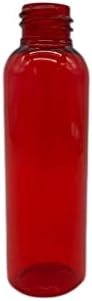 2 oz Red Cosmo Garrafas plásticas -12 Pacote de garrafa vazia Recarregável - BPA livre - óleos essenciais - aromaterapia | Branco Pressione Capinha de disco - Feito nos EUA - por fazendas naturais…