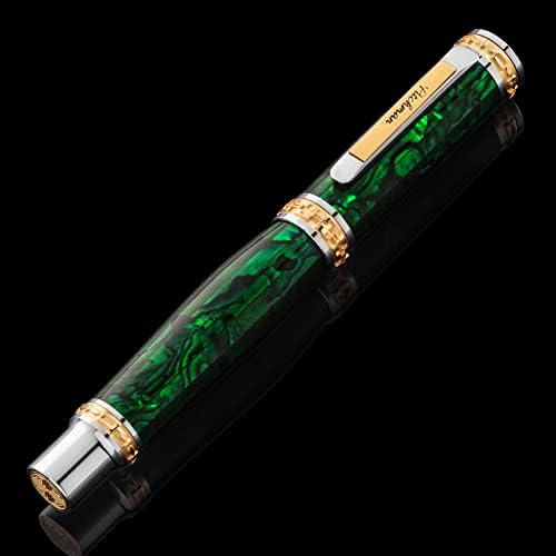 Pitchman mais próximo Emerald Fountain Pen - caneta executiva de luxo para homens, bom presente para homens, presente