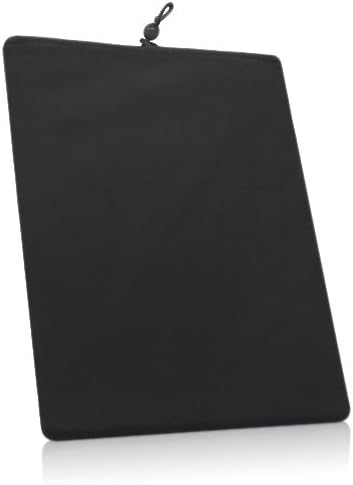 Caixa de ondas de caixa compatível com Zonko Android 3G Telefone Tablet K105-36 - Bolsa de veludo, manga de saco de tecido de veludo macio com cordão - Jet Black