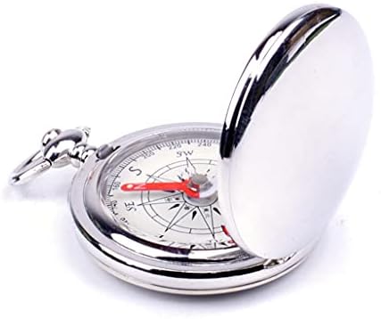 Kfjbx Pocket Watch Flip Compass portátil de navegação bússola luminosa no chaveiro escuro da bússola de carro de navegação